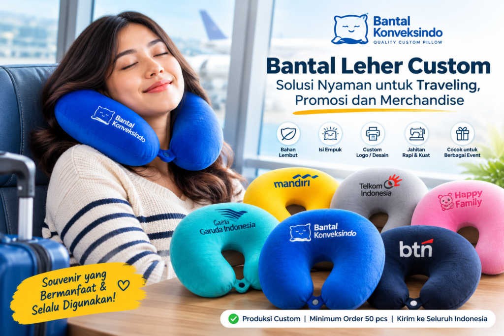 Bantal Leher Custom Berkualitas Produksi Bantal Konveksindo