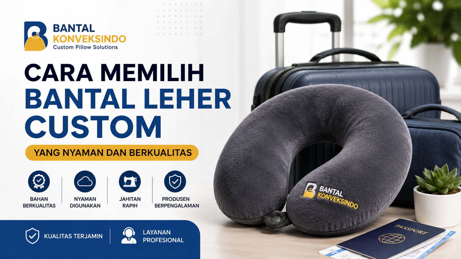 Cara memilih bantal leher custom