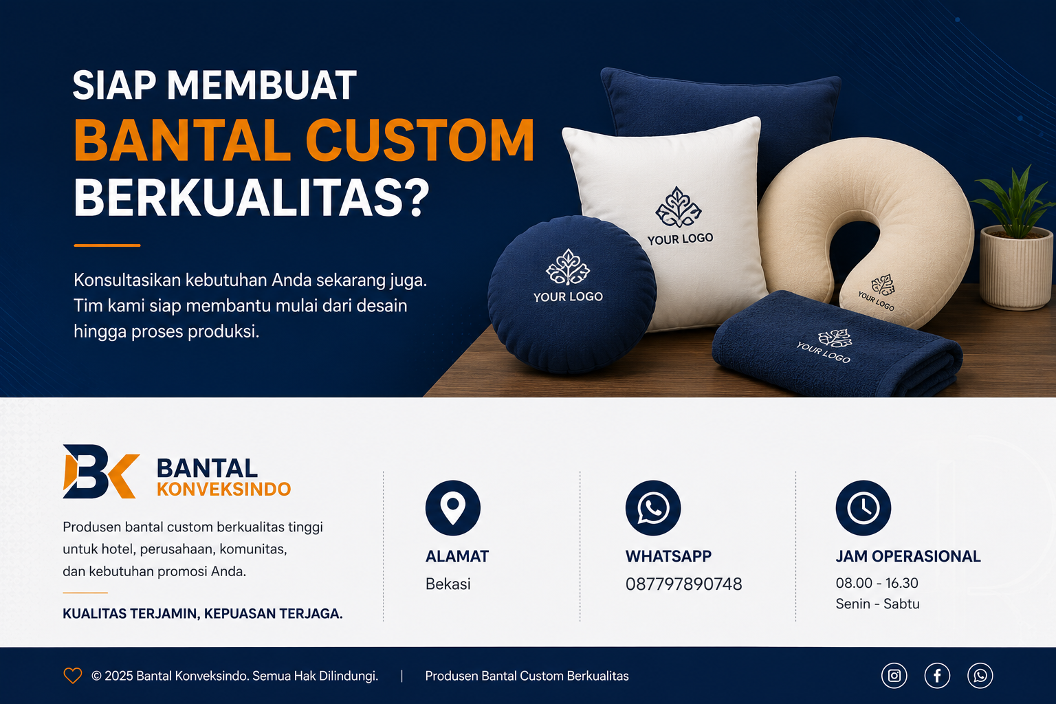 Bantal leher custom