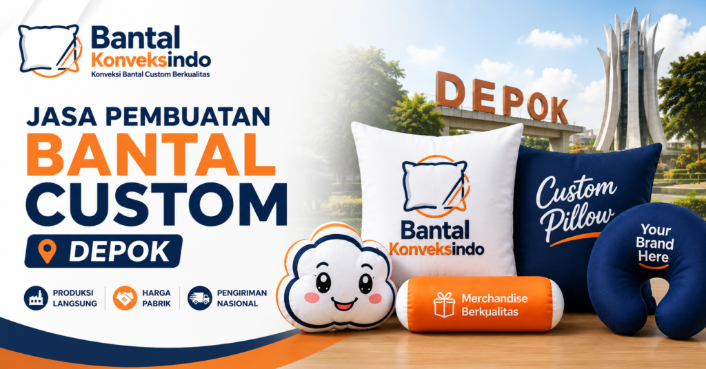 Jasa Pembuatan Bantal Custom Depok
