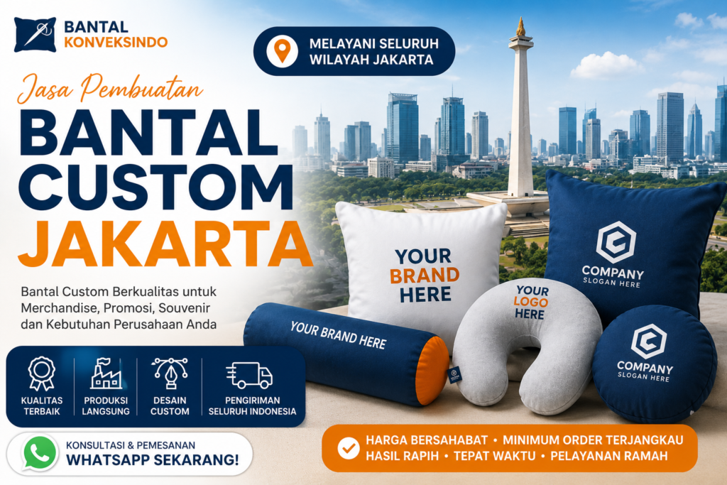 Jasa Pembuatan Bantal Custom Jakarta - Bantal Konveksindo