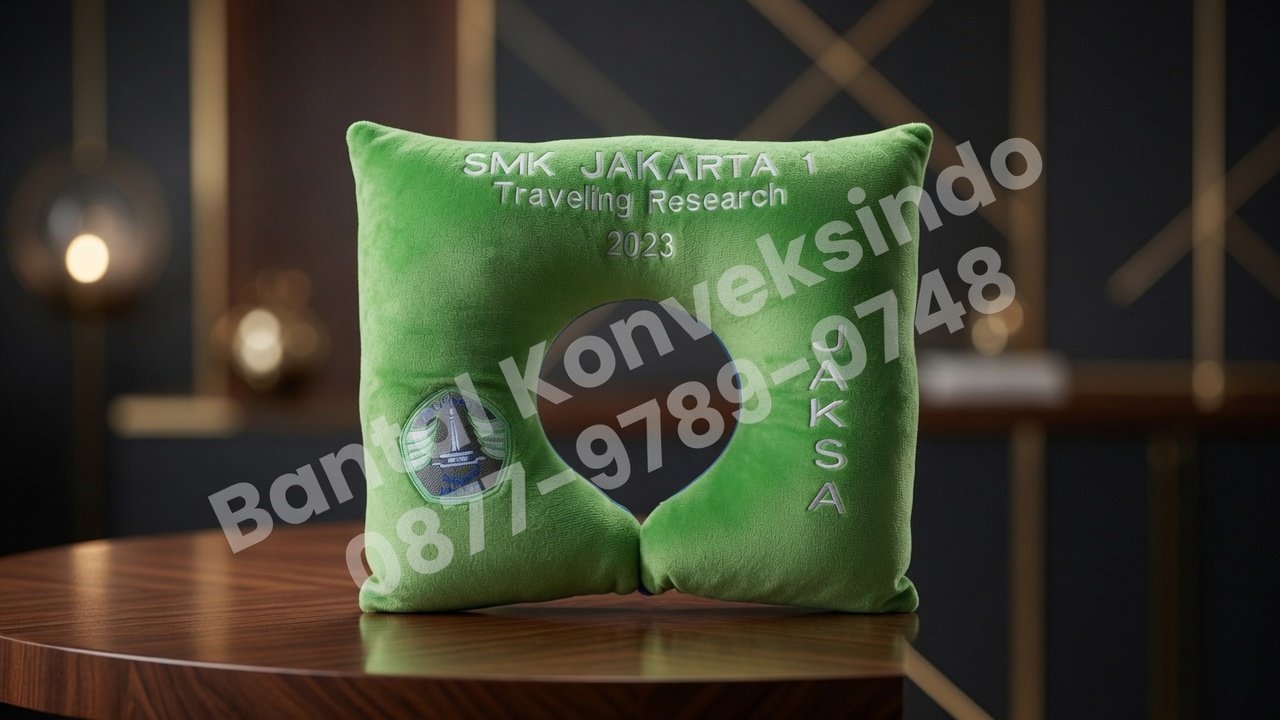Souvenir Bantal Leher Custom