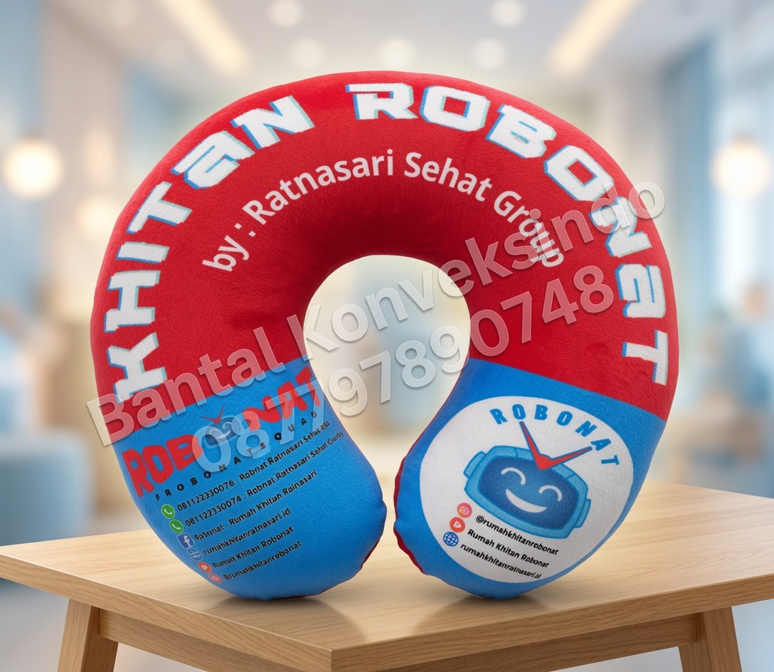 Bantal Leher Custom Bordir dan Printing Produksi Bantal Konveksindo Bekasi