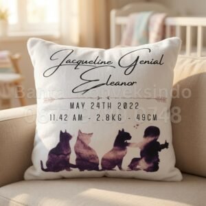 Bantal Sofa Custom Bordir dan Printing Produksi Bantal Konveksindo Bekasi