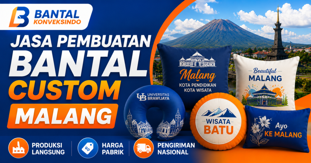 Jasa Pembuatan Bantal Custom Malang - Bantal Konveksindo