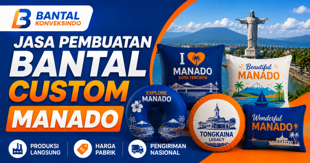 Jasa Pembuatan Bantal Custom Manado - Bantal Konveksindo