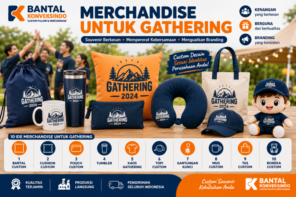 Merchandise untuk gathering perusahaan